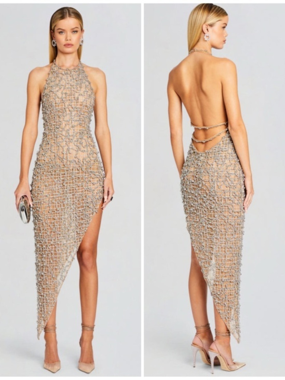Retrofete Audacia Embellished Dress Size Small  NWT